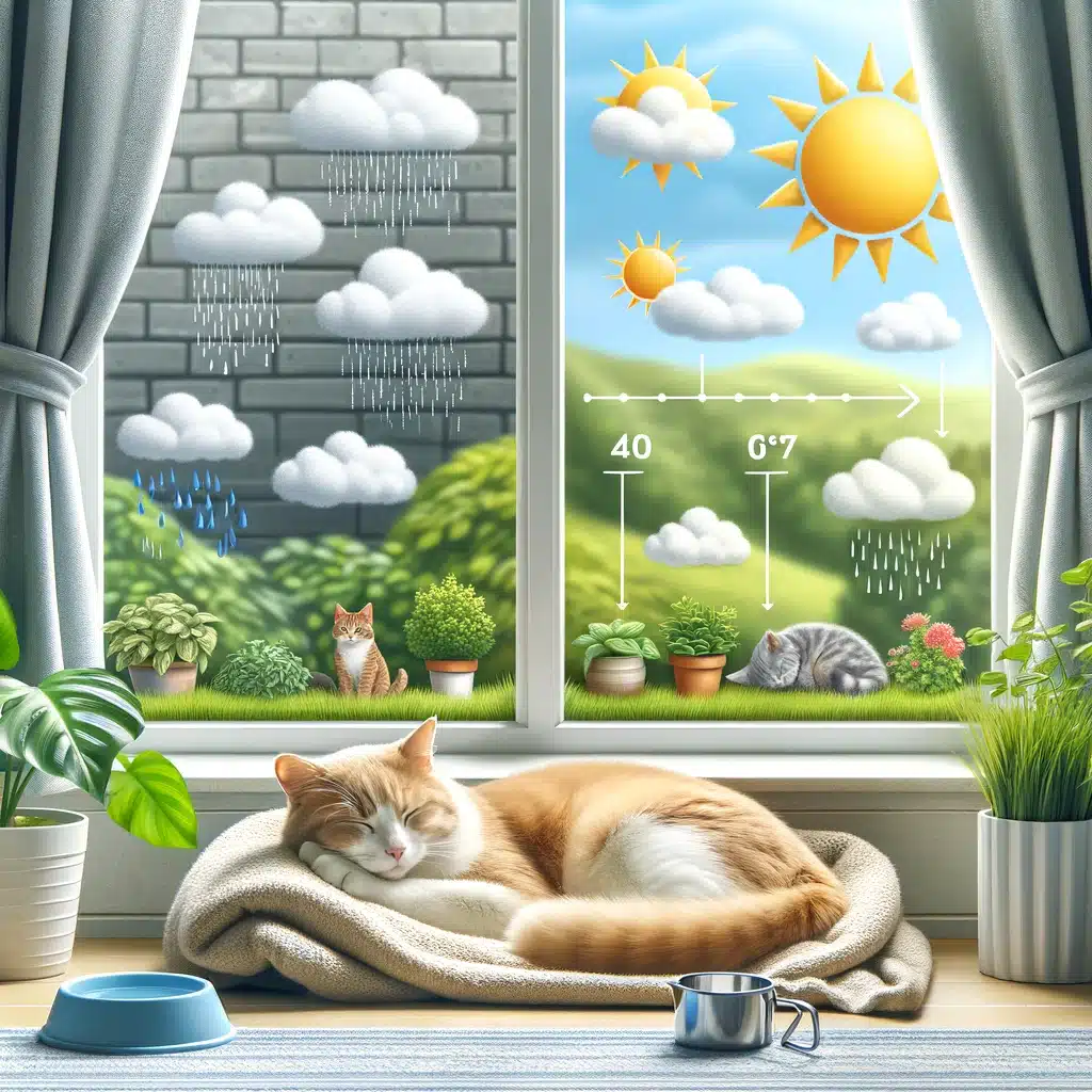 Weather sensitivity in cats