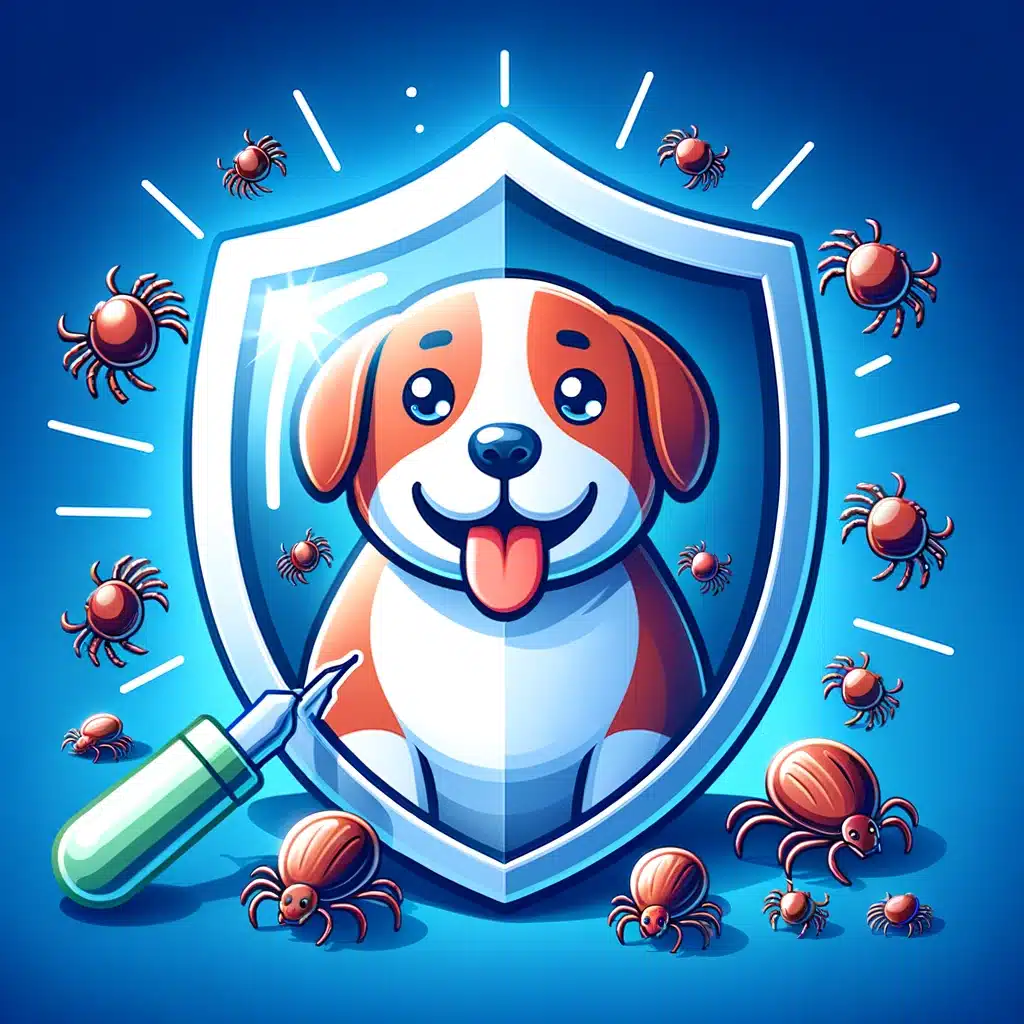 Protection contre les tiques pour les chiens
