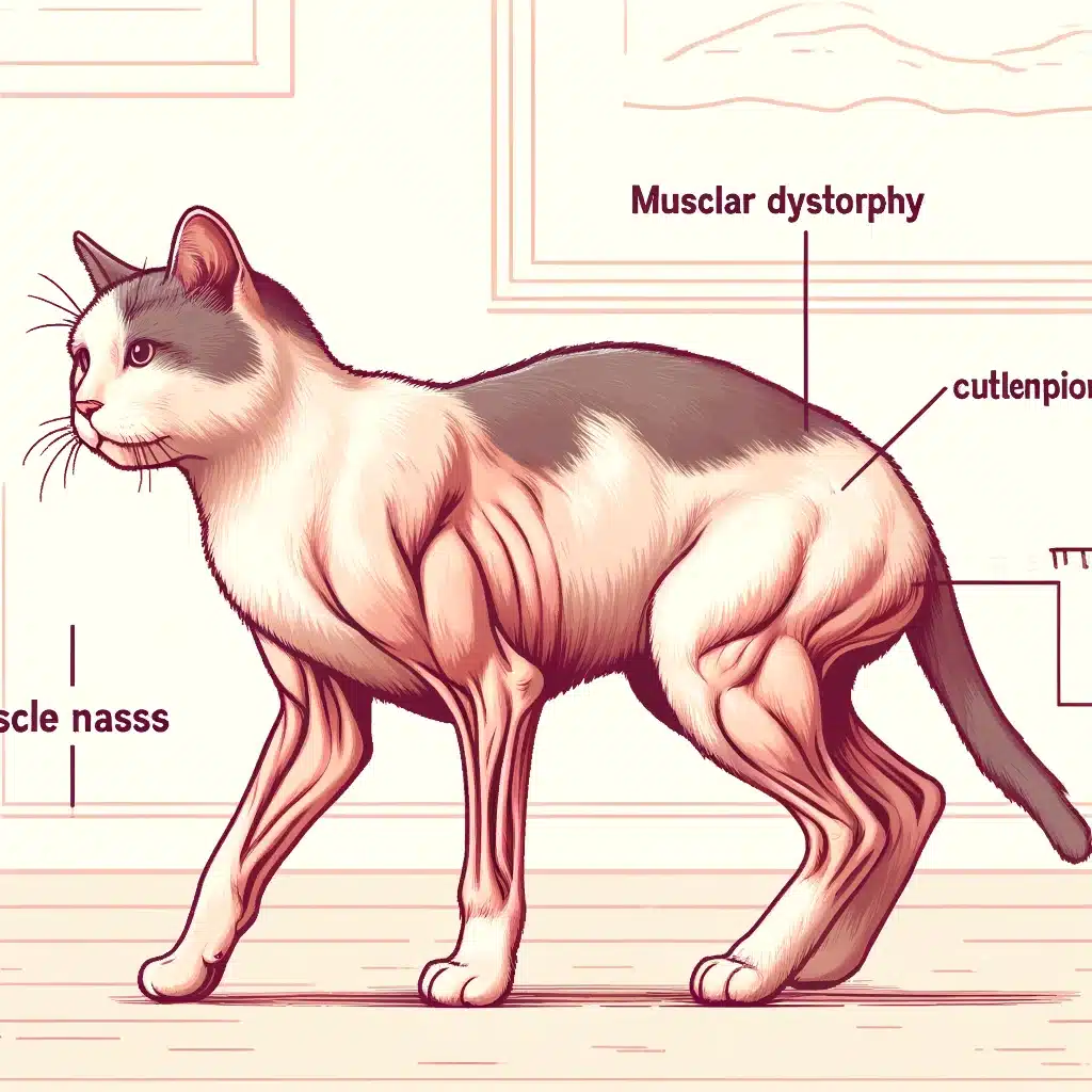 Dystrophie musculaire chez le chat